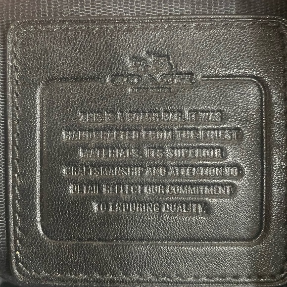 Coach Edie Shoulder Bag Signature Grey Black Current Leather - Picture 5 of 16